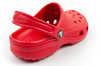 Sandale Crocs Classic pentru copii, culoare roșie, confortabile și ușoare