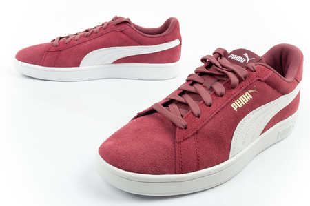 Teniși Puma Smash 3.0 pentru bărbați, piele, vișiniu
