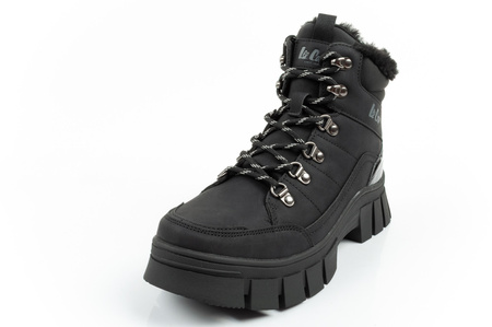 Pantofi de drumeție de iarnă Lee Cooper pentru femei, izolați, negri, cu talpă înaltă