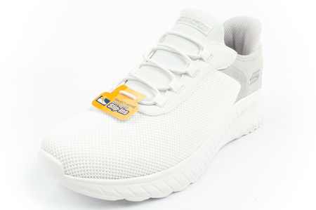 Pantofi sport Slip-On Skechers Bobs Squad pentru bărbați, albi, SLIP-INS