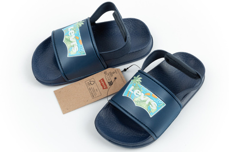 Sandale bleumarin Levi's Pool S Mini pentru băieți