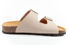 Sandale damă Bio Bio, model slip-on, piele naturală, bej