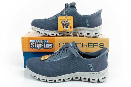 Pantofi sport impermeabili pentru femei Skechers Glide-Step [104571/SLT] Slip-in, albastru.
