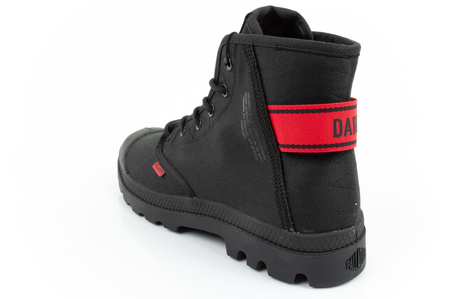 Teniși sport Palladium Pampa Hi Dare II High-Top pentru bărbați, negru și roșu