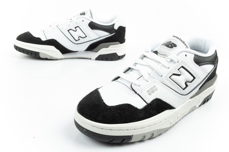 Pantofi sport New Balance 550 pentru tineri, din piele, la modă, alb-negru