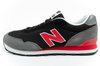 Pantofi sport New Balance 515 pentru bărbați, la modă, confortabili, negri, roșii