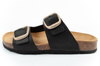 Sandale damă Bio Bio, model turnat, piele naturală, negru