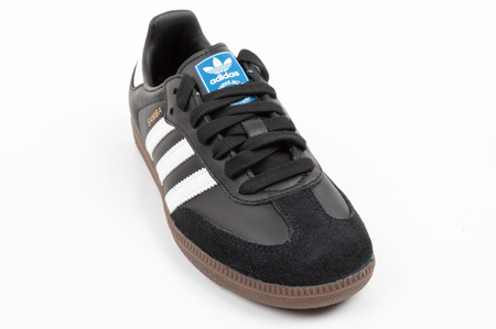 Teniși Adidas Samba OG, piele la modă, negri