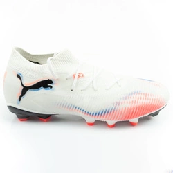 Ghete de fotbal Puma Future 8 Match FG/AG, teren solid, alb