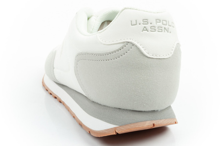 Teniși bărbătești U.S. Polo Assn., la modă, confortabili, albi