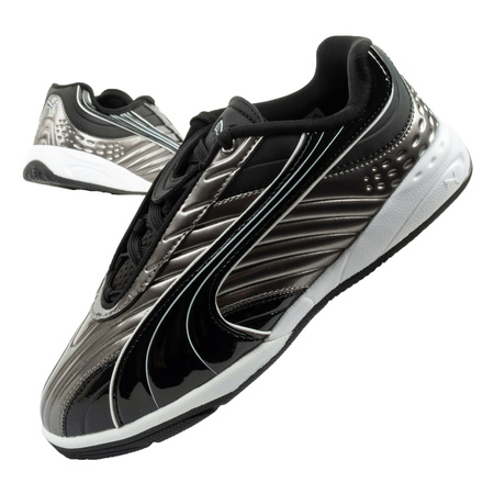 Pantofi sport Puma V-S2 Goalgetter pentru copii, argintii la modă