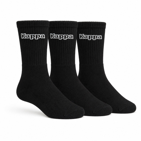 Kappa șosete lungi negre [34113IW 901] 3PAK