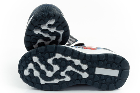 Pantofi sport pentru copii Leomil, pantofi sport Spiderman, ușori, cu velcro, negru, albastru