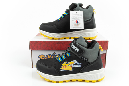 Botine de iarnă pentru copii [PO000427] POKEMON, negre.