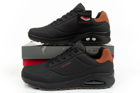 Pantofi sport pentru bărbați Skechers Uno [183004/BBK], negri.