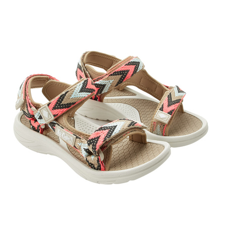 Sandale Lee Cooper pentru femei cu velcro pentru plajă de vară, bej deschis
