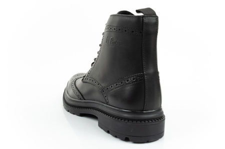 Ghete Chelsea Lee Cooper pentru bărbați, Ghete elegante din piele, negre