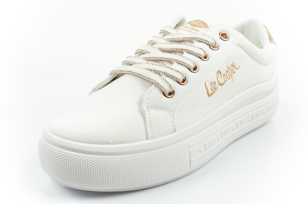 Teniși Lee Cooper pentru femei, albi la modă, confortabili