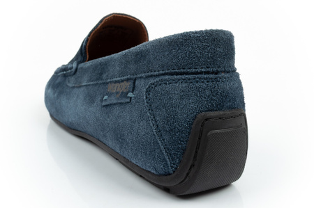 Pantofi Wrangler pentru bărbați, Mocasini Maifield Suede, Piele naturală, Bleumarin