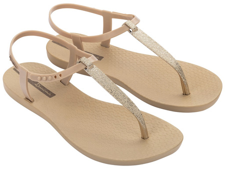Sandale Ipanema Sandal Class pentru femei, bej deschis cu auriu