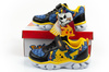Pantofi sport pentru copii Leomil, adidași ușori Pokemon cu velcro, LED, negru și galben