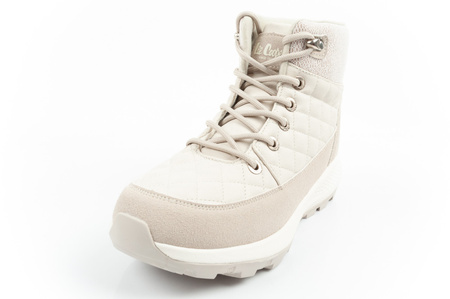 Pantofi de drumeție izolați Lee Cooper pentru femei, crem, piele ecologică