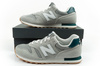 Pantofi sport New Balance 373 pentru bărbați, piele gri la modă, gri verde