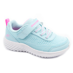 Pantofi sport Skechers Bounder albaștri pentru bebeluși cu velcro