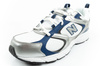 Pantofi sport New Balance 408 pentru bărbați, la modă, confortabili, albi, argintii