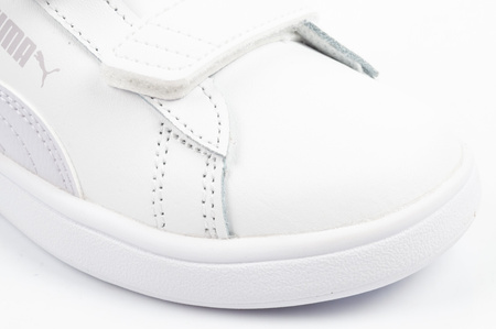 Pantofi sport Puma Smash 3.0 pentru copii, piele albă, la modă