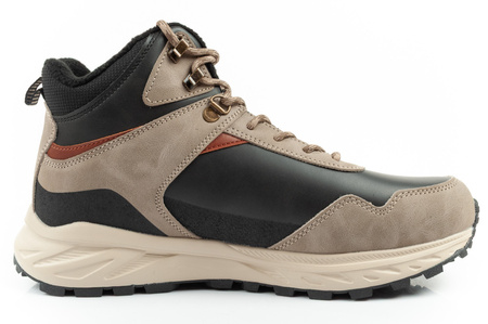 Pantofi de drumeție de iarnă Lee Cooper pentru bărbați cu baretă izolată la gleznă, bej, negru