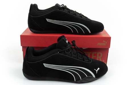 Pantofi sport pentru femei Puma Catch Soleil SD, piele naturală neagră, la modă