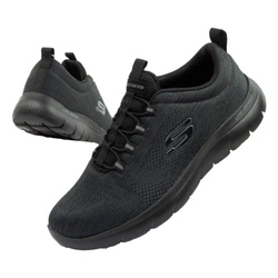 Pantofi sport pentru bărbați Skechers Summits-Louvin [232186/BBK] SLIP-ON, negri.