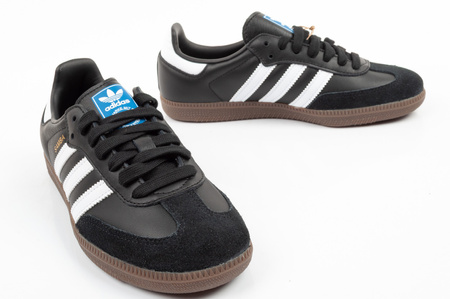 Teniși Adidas Samba OG, piele la modă, negri