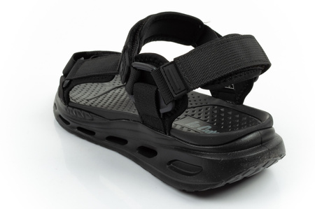 Sandale Lee Cooper pentru bărbați cu velcro, de vară, negre, ușoare