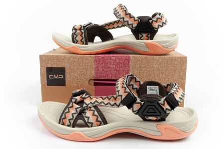 Sandale damă CMP Hamal cu talpă trekking cu închidere cu velcro [38Q9956 12PT]