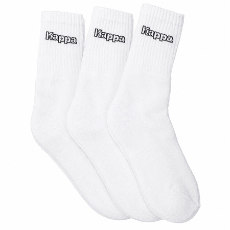 Kappa șosete lungi albe [34113IW 900] 3PAK