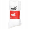 Puma Crew [7308 300] Pachet de 3 șosete lungi albe.