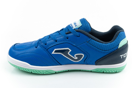 Joma – pantofi sport de fotbal Top Flex 2604 pentru sală, pentru copii, de culoare albastră