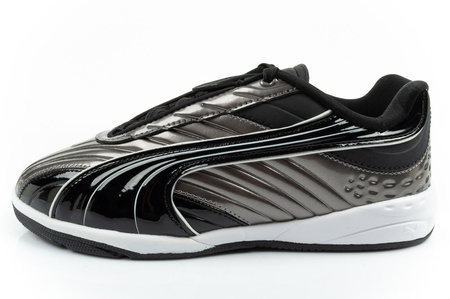 Pantofi sport Puma V-S2 Goalgetter pentru copii, argintii la modă