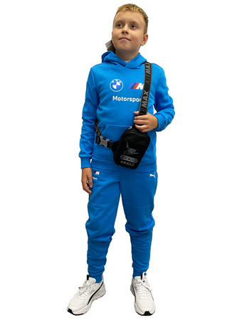 Hanorac sport Puma BMW MMS pentru băieți [536522 15], albastru.