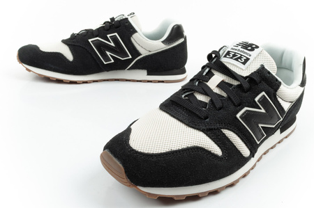 Pantofi sport New Balance 373 pentru bărbați, piele neagră la modă