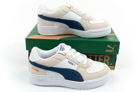 Teniși sport unisex Puma CA Pro Remix PS pentru copii, bej, din piele