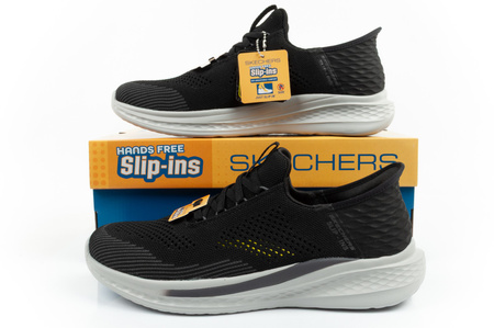 Teniși Slip-On Skechers Slade pentru bărbați, negri, SLIP-INS [210810/BLK].