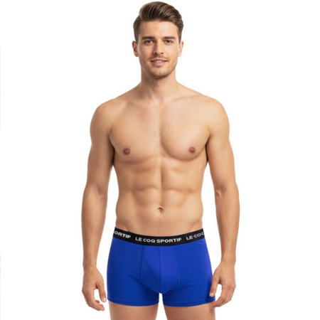 Le Coq Sportif boxeri chiloți bărbați set de 3 roșu gri bleumarin