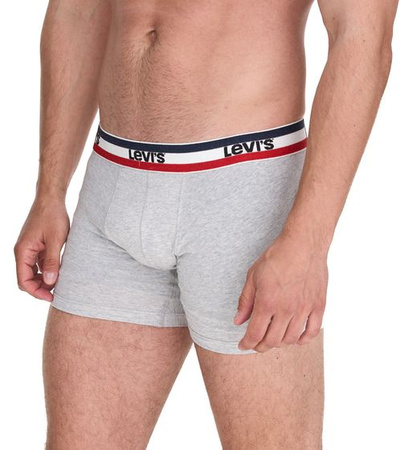 Pantaloni scurți boxer Levi's Boxer pentru bărbați, culoare gri, bumbac, la modă, pachet de 5