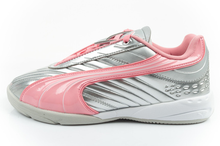Pantofi sport Puma V-S2 Goalgetter pentru tineri, argintii la modă