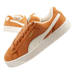 Pantofi sport Puma Suede XL Hairy din piele, maro la modă [397241 04]