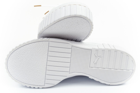 Pantofi sport pentru femei Puma Cali, piele, platformă albă, la modă