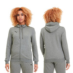 Hanorac pentru femei Puma TeamGoal 23 Casuals cu fermoar [657083 33], gri.